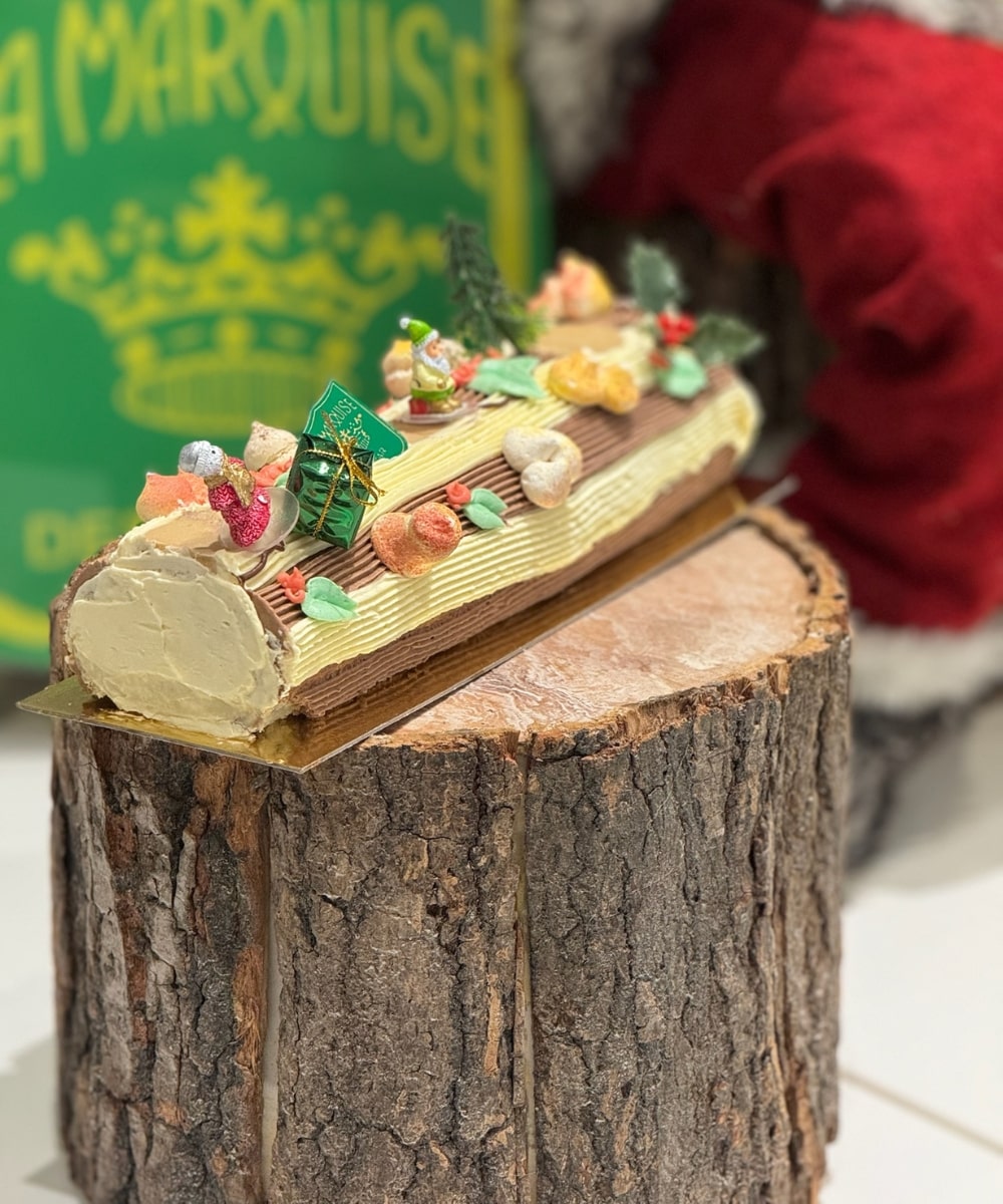 La Bûche de Noël Traditionnelle Vanille Choco