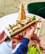 La Bûche de Noël Traditionnelle Vanille Choco